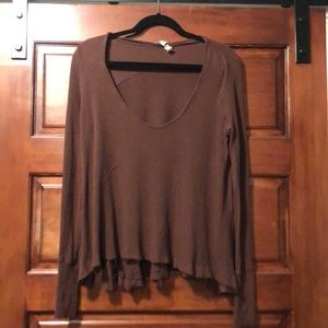 Free people thermal with thumb holes